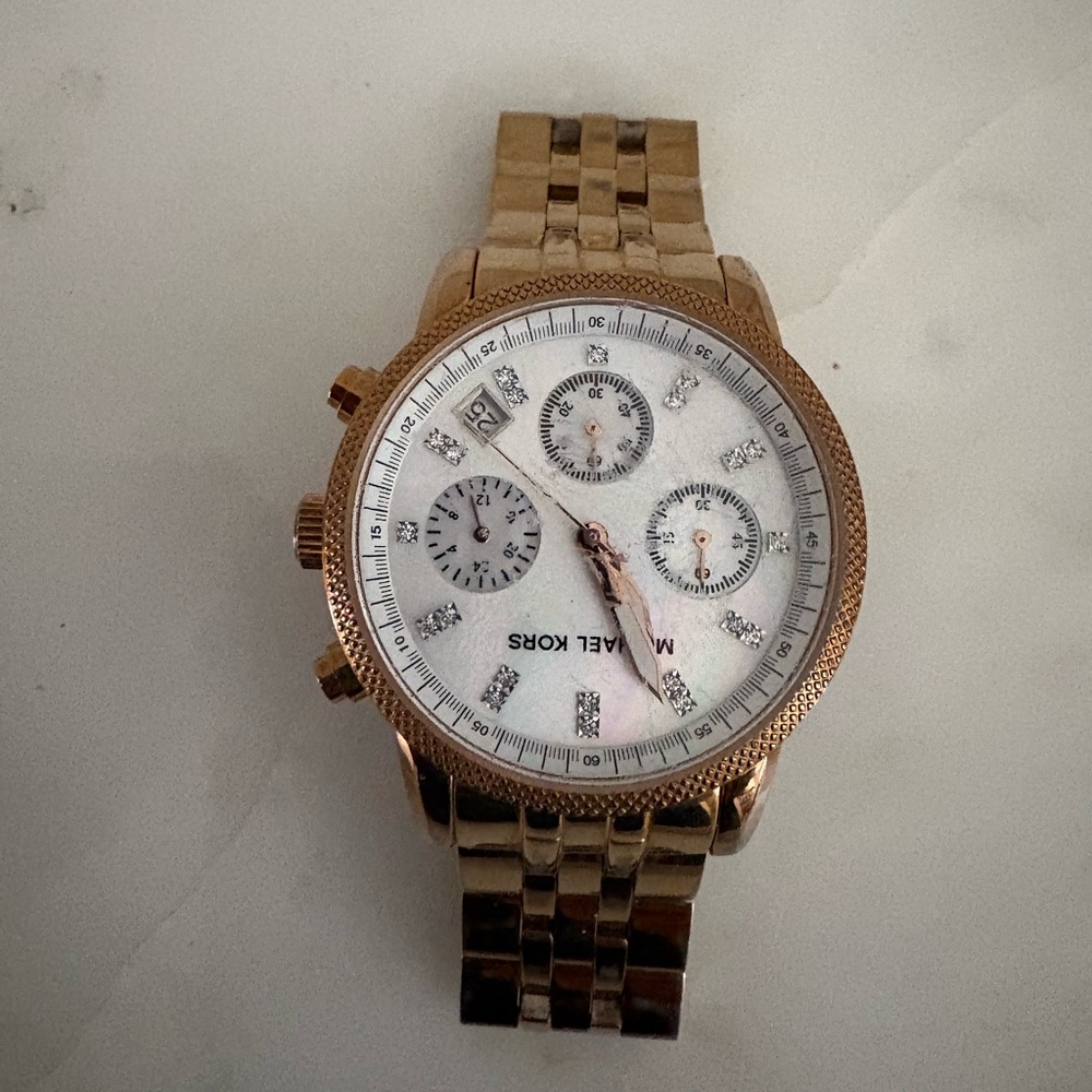 Michael Kors Rose Gold Chronograph Watch